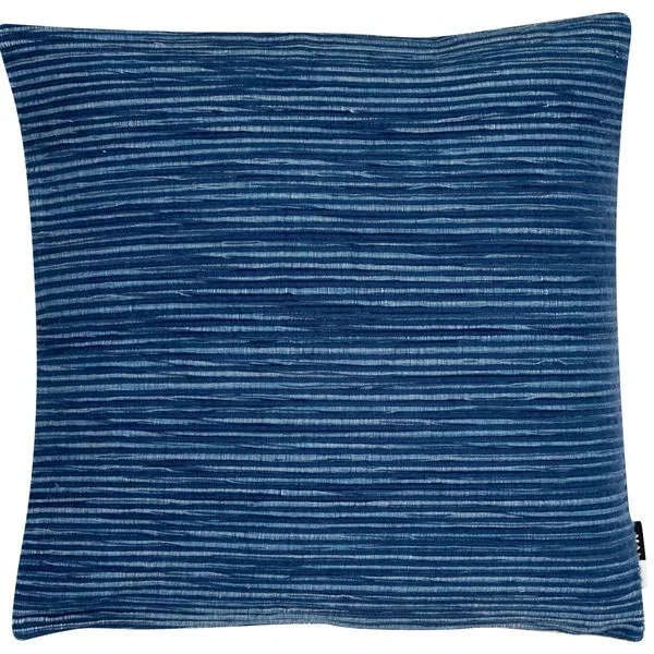 Closeout Sale Chambray Striped Cushion | Navy | 45x45cm