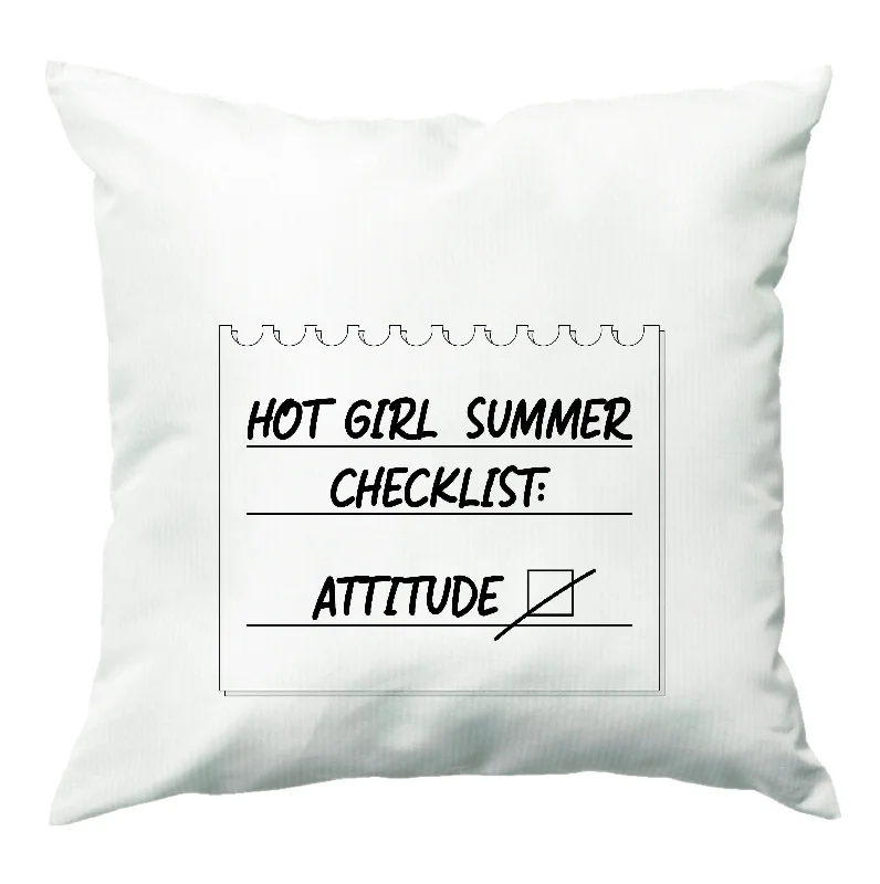 Exclusive Savings Hot Girl Summer Checklist - Summer Cushion