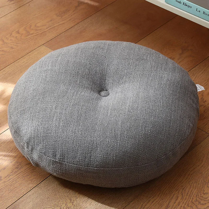 Limited Availability Buddha Stones Lotus Simple Pattern Linen Meditation Seat Cushion Home Living Room Decoration