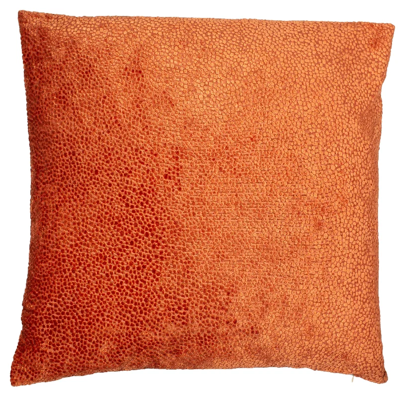 Savings Spectacular Velvet Bingham Cushion | Orange | 56x56cm