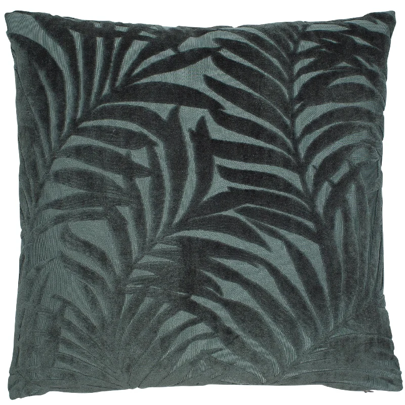 Mega Deal Grassington Palm Leaf Cushion | Green | 45x45cm