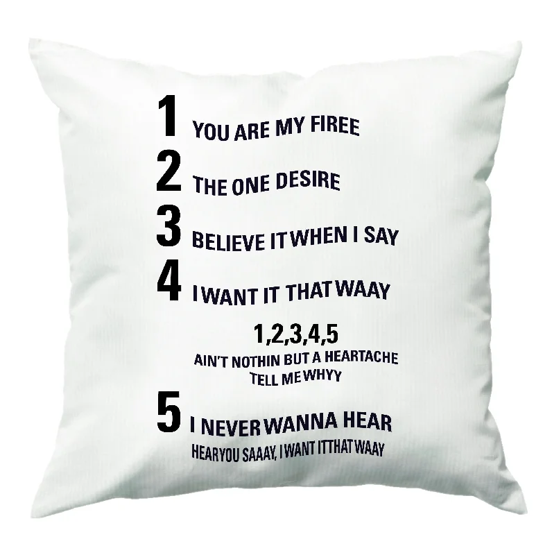 Act Fast I Want It That Way - B99 Cushion