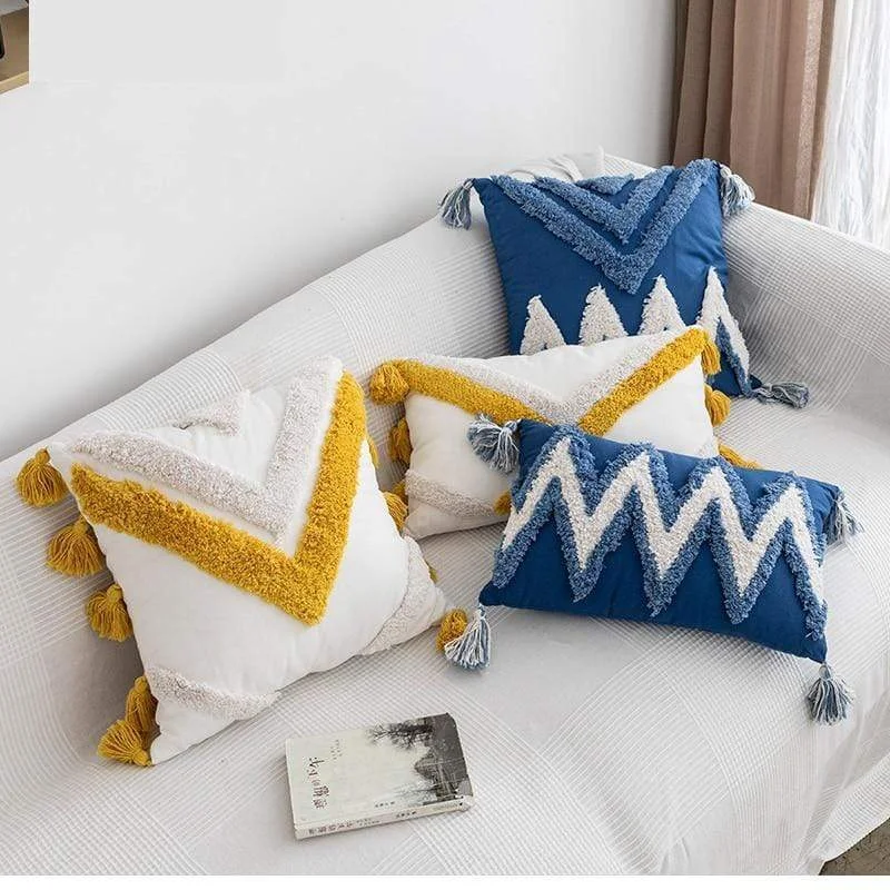 Bargain Prices Moroccan Tassel Cushion Cover