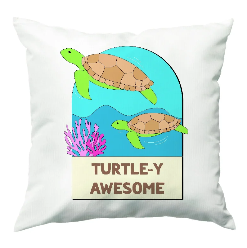 Instant Discount Turtle-y Awesome - Sealife Cushion