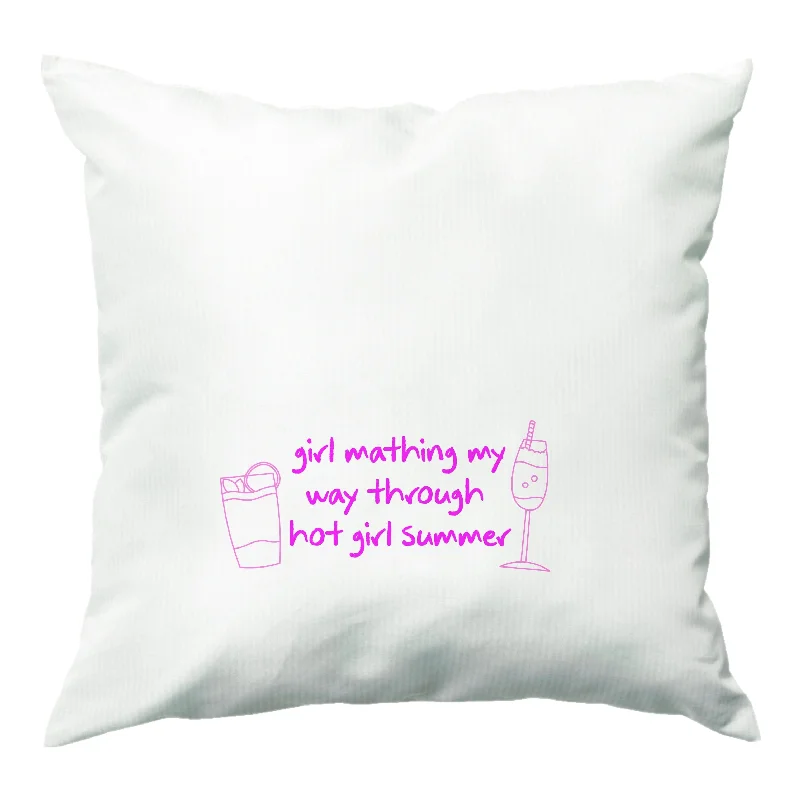 Great Deals Girl Mathing - Summer Cushion