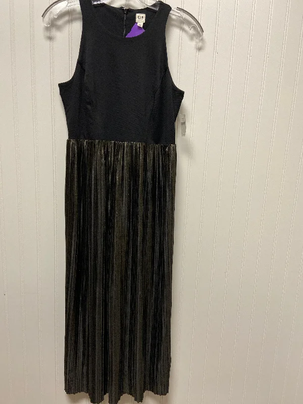 Take Advantage Black Dress Party Midi Gap, Size S