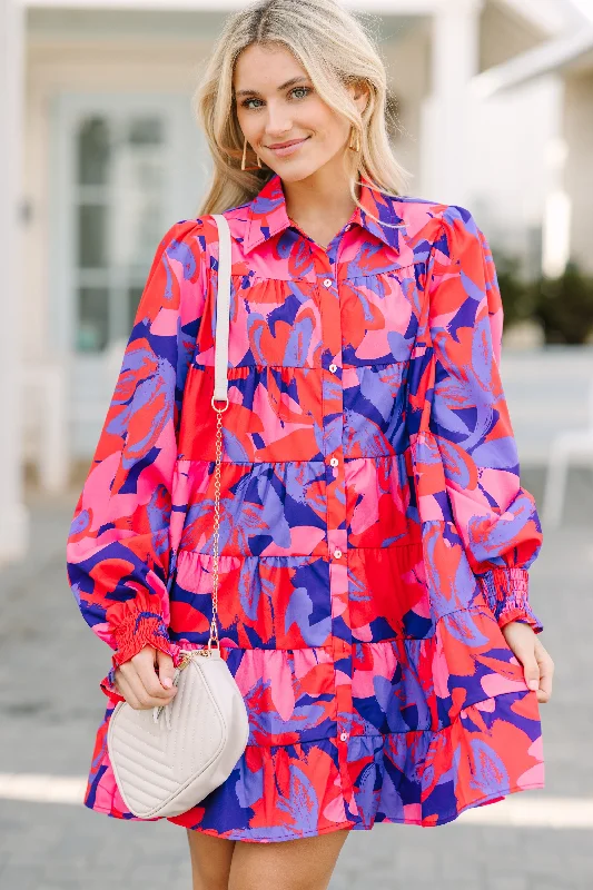 Best Seller Say What You Love Pink Floral Dress