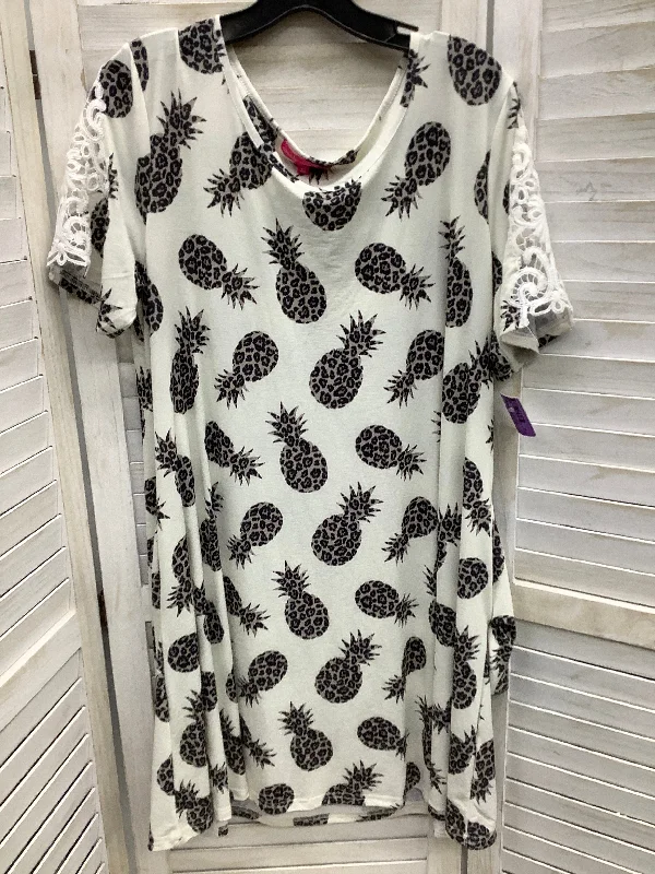Sale Event Multi-colored Dress Casual Short Simply Southern, Size Xl