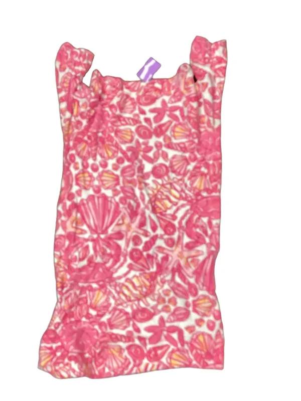 Act Fast Pink & White Dress Casual Short Lilly Pulitzer, Size Xs