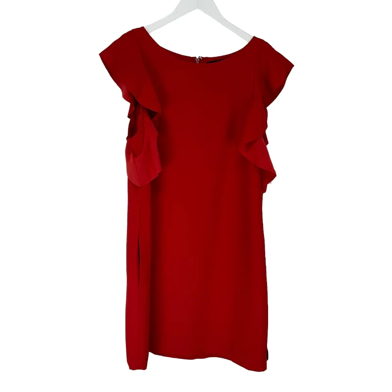 Price Drop Red Dress Casual Midi Banana Republic, Size 12