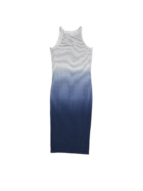 Exclusive Online Offer Blue & White Dress Casual Midi Athleta, Size Xxs