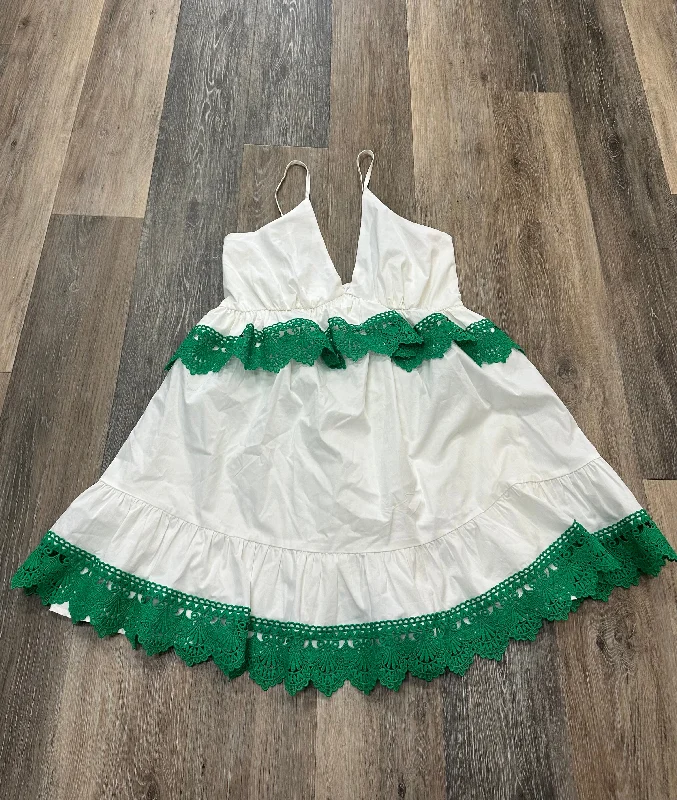 Holiday Sale White Dress Casual Short Strut and Bolt, Size L