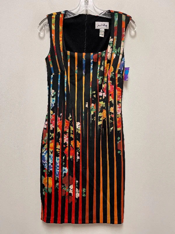 Don’t Miss Out Striped Pattern Dress Casual Midi Joseph Ribkoff, Size Xs