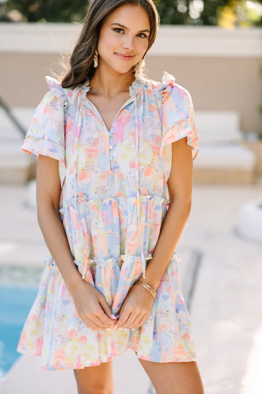Special Discount Decision Has Been Made Pink Printed Dress