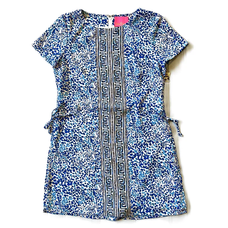 Mega Deal Blue & White Dress Casual Short By Lilly Pulitzer, Size: S