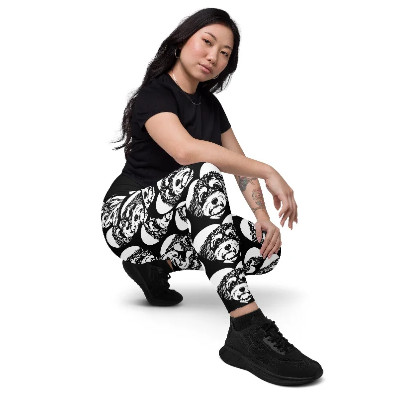 Bargain Prices DOG BREED LEGGINGS with pockets - CAVAPOO 2 - HERTTAHOUND