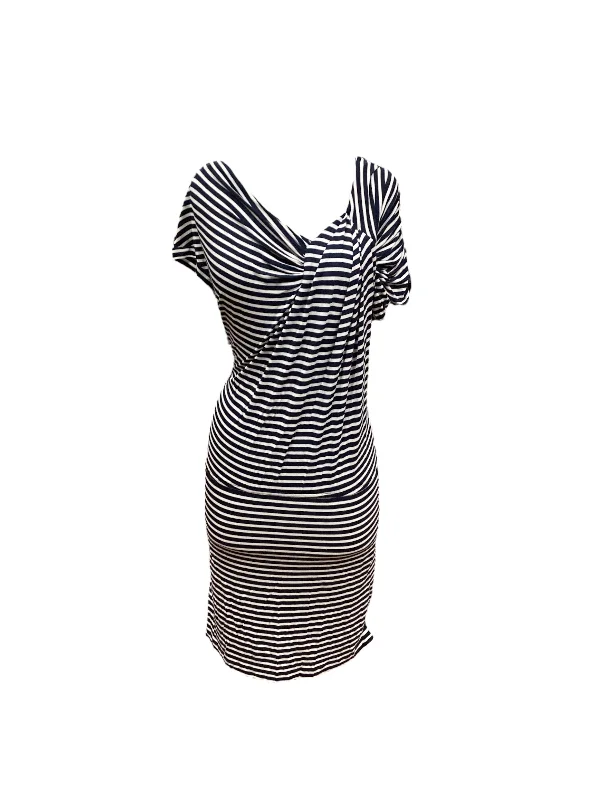 Sale Event Striped Pattern Dress Casual Midi Calvin Klein, Size S