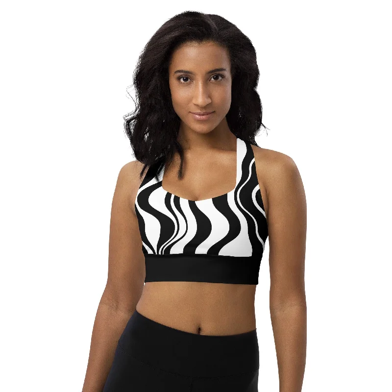 Limited Edition Sports Bra (recycled) - WAVY bw