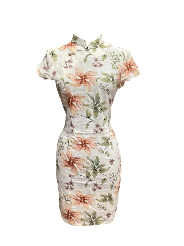 Hurry In Floral Print Dress Casual Midi Clothes Mentor, Size Xl