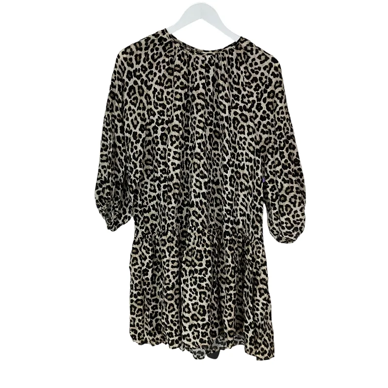 Anniversary Sale Animal Print Dress Casual Midi H&m, Size Xs
