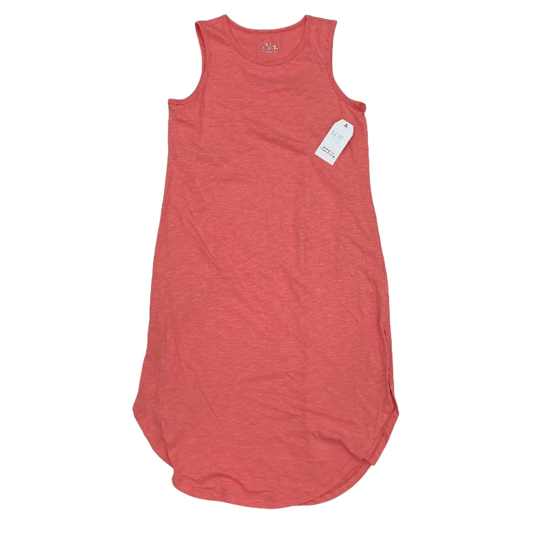 Overstock Sale Pink Dress Casual Midi Time And Tru, Size M