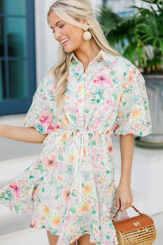 Hot Deal Feeling So Right Pink Floral Dress