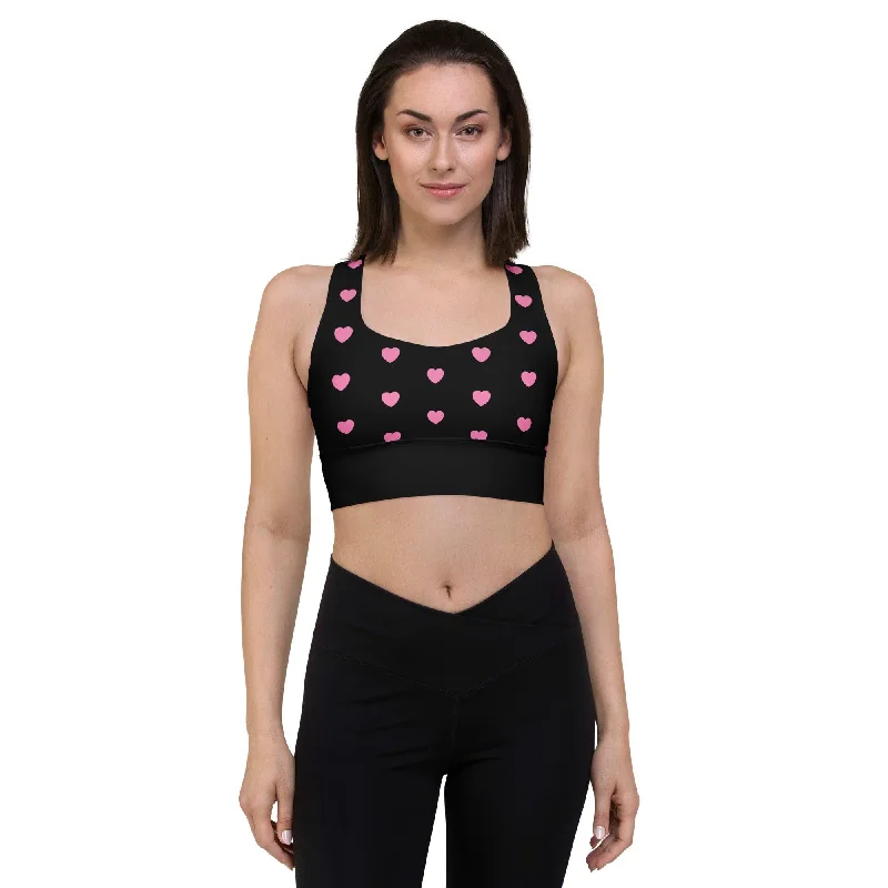 Bargain Prices Sports Bra (recycled) - HERTTAHOUND HEARTS pink