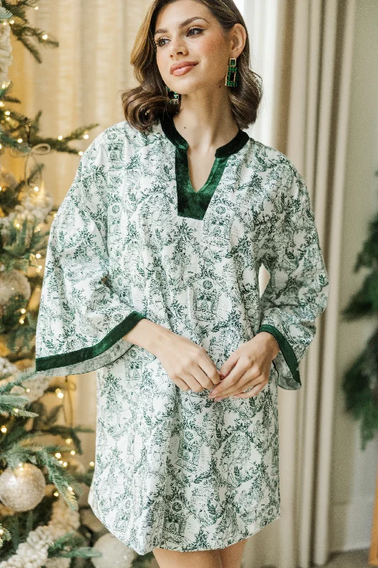 Deal of the Week All Your Wishes Green Toile Dress