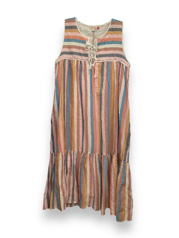 Grand Opening Sale Striped Pattern Dress Casual Maxi Cmc, Size S