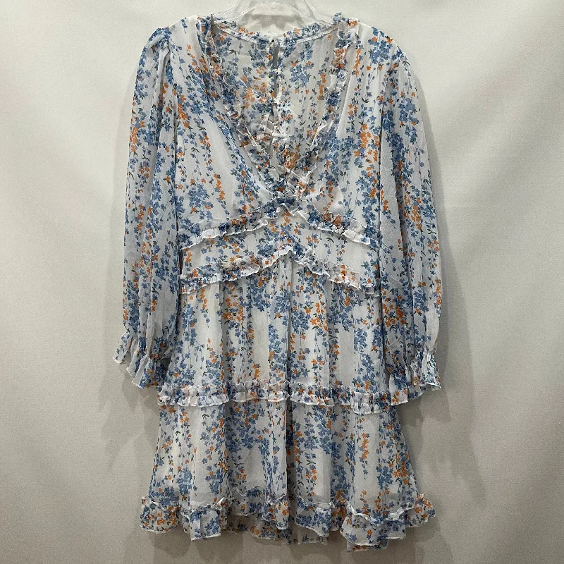 Deal Explosion Floral Print Dress Casual Midi Size M
