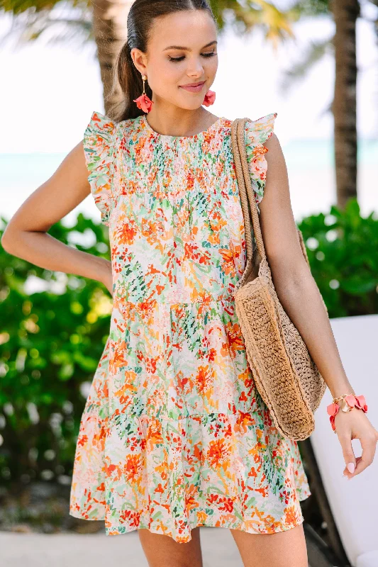 Big Discounts Before You Know It Off White Ditsy Floral Dress
