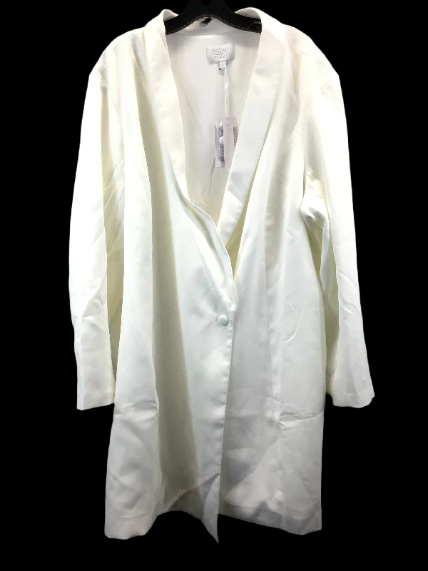 Last Chance Cream Dress Casual Midi Eloquii, Size 3x