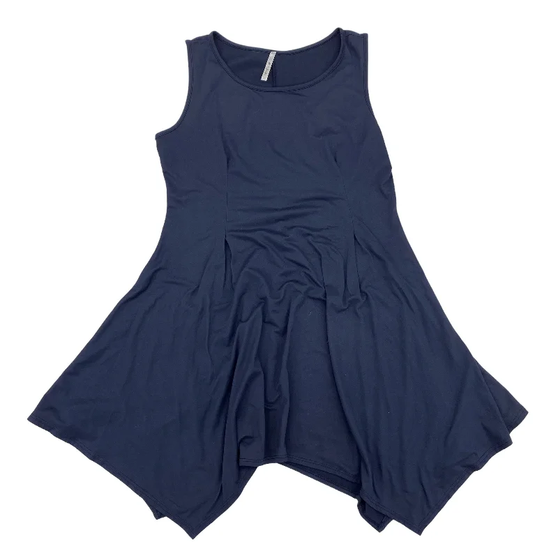 Major Savings Blue Dress Casual Short Clothes Mentor, Size L