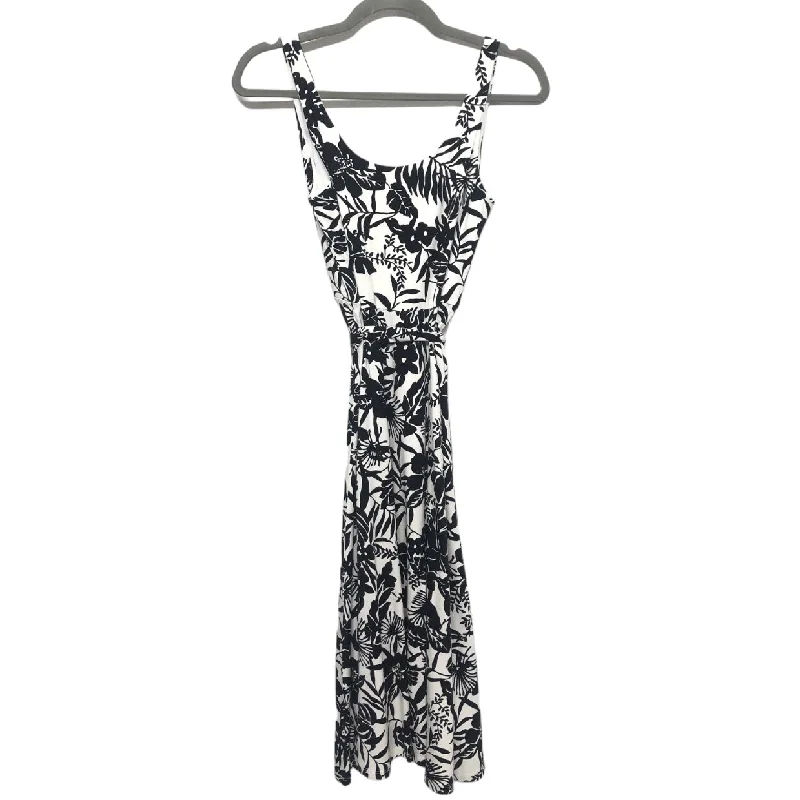 Today’s Special Black & White Dress Casual Midi Loft, Size Petite   Xs