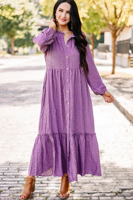 Bonus Savings Know You Better Light Plum Purple Maxi Dress