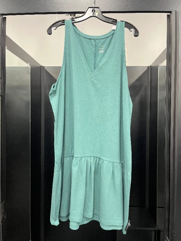 Limited Stock Teal Dress Casual Midi A New Day, Size 2x