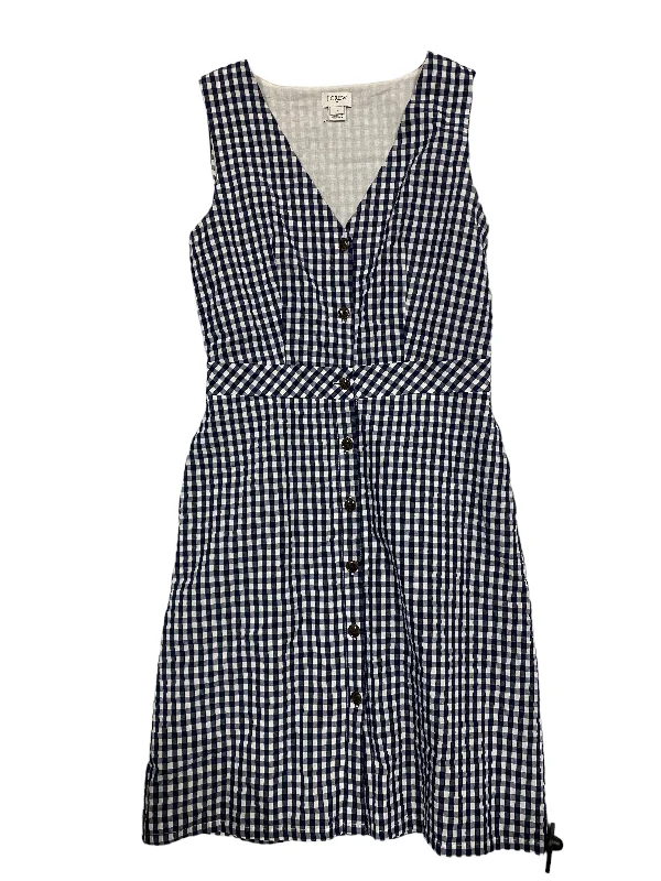 Early Access Checkered Pattern Dress Casual Short J. Crew, Size 4