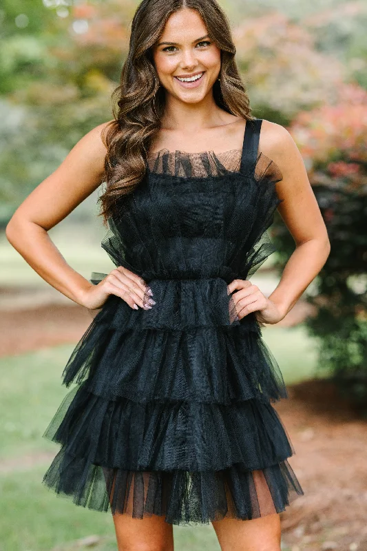 Low Prices Doing The Most Black Tulle Dress