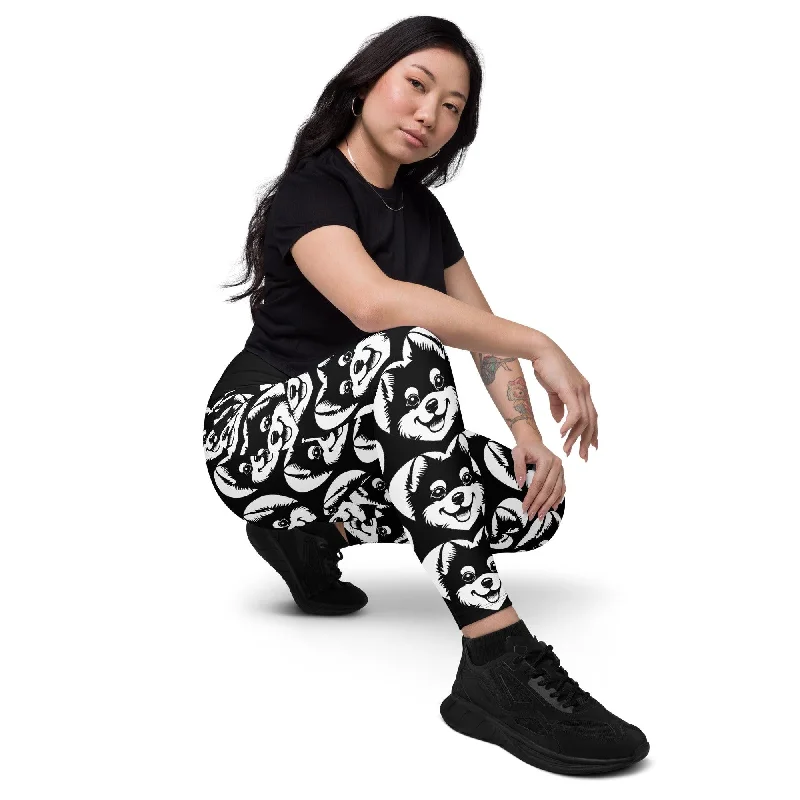 Online Exclusive DOG BREED LEGGINGS with pockets - ALASKAN KLEE KAI - HERTTAHOUND