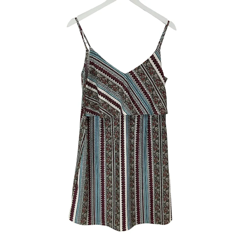 Year-End Sale Multi-colored Dress Casual Short Clothes Mentor, Size S