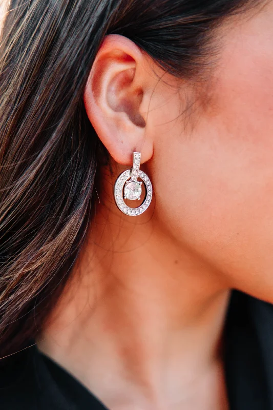 Don't Wait All For You Rhinestone Earrings