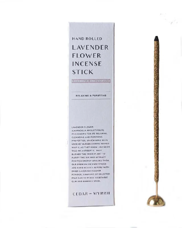 Act Fast Hand Rolled Lavender Flower Incense Stick