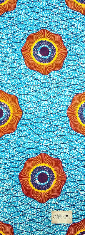 Stock Clearance Limited-Run 1mm Thin Blue Wax Print Yoga Mat