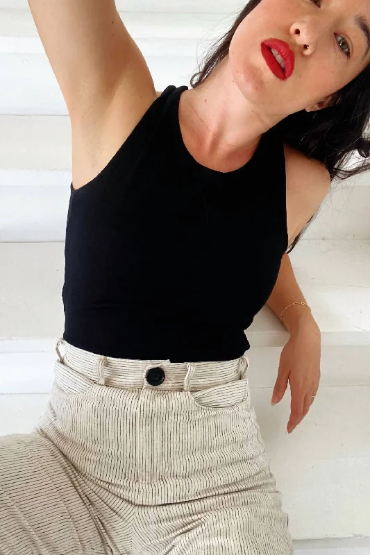 New Markdowns Shaye Stretch-Modal Jersey Open-Back Bodysuit In Black