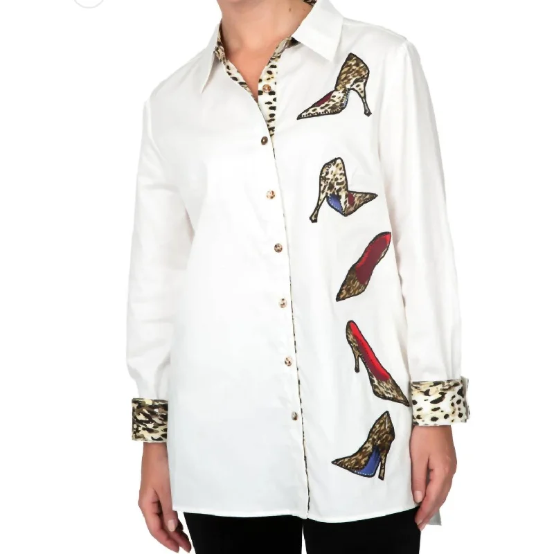 Buy Now A Row Of Stilettos Shirt In White