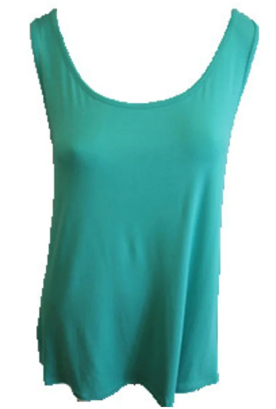 Limited Availability Bra-Friendly Tunic Tank In Teal