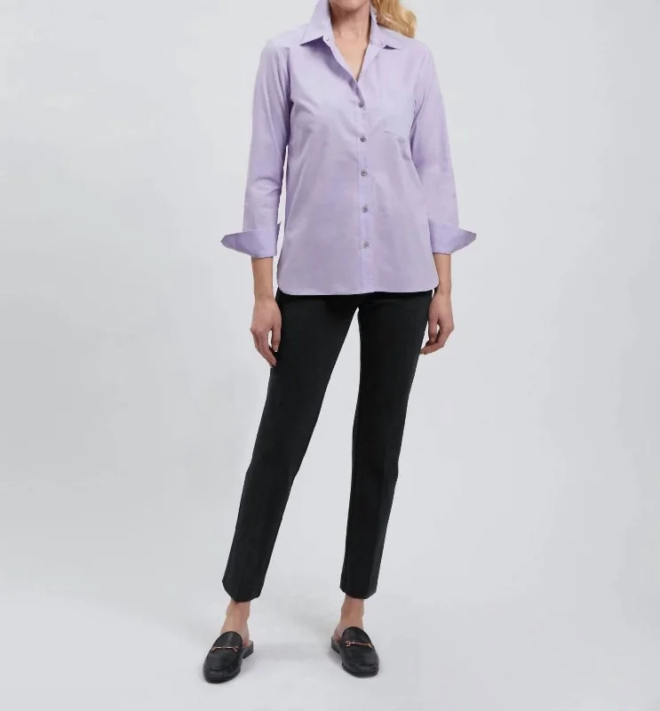 Price Fest Button Up Shirt In Lavender