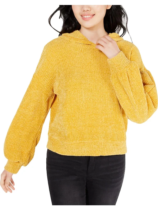Mega Sale Juniors Womens Chenille Long Sleeves Hoodie