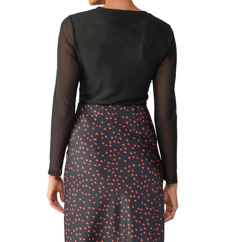 Extra Savings Main Squeeze Mesh Top In Black