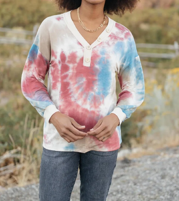 Special Promotion New Haven Top In Tie Dye